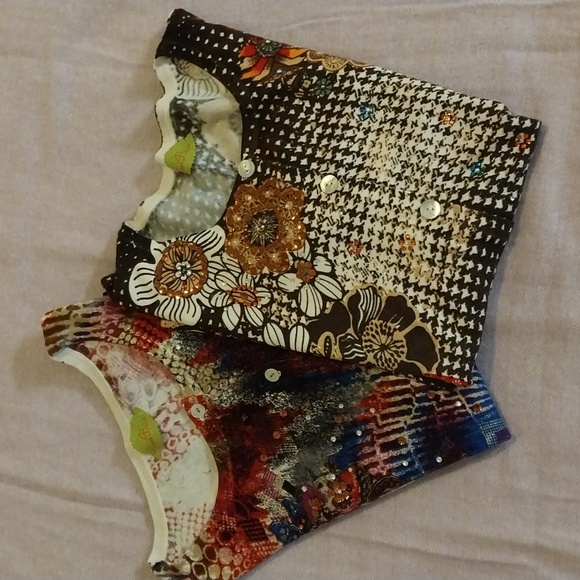 Prima Bella Embellished Cardigan Sweaters__ LOT of 2 Size Medium - Picture 1 of 8